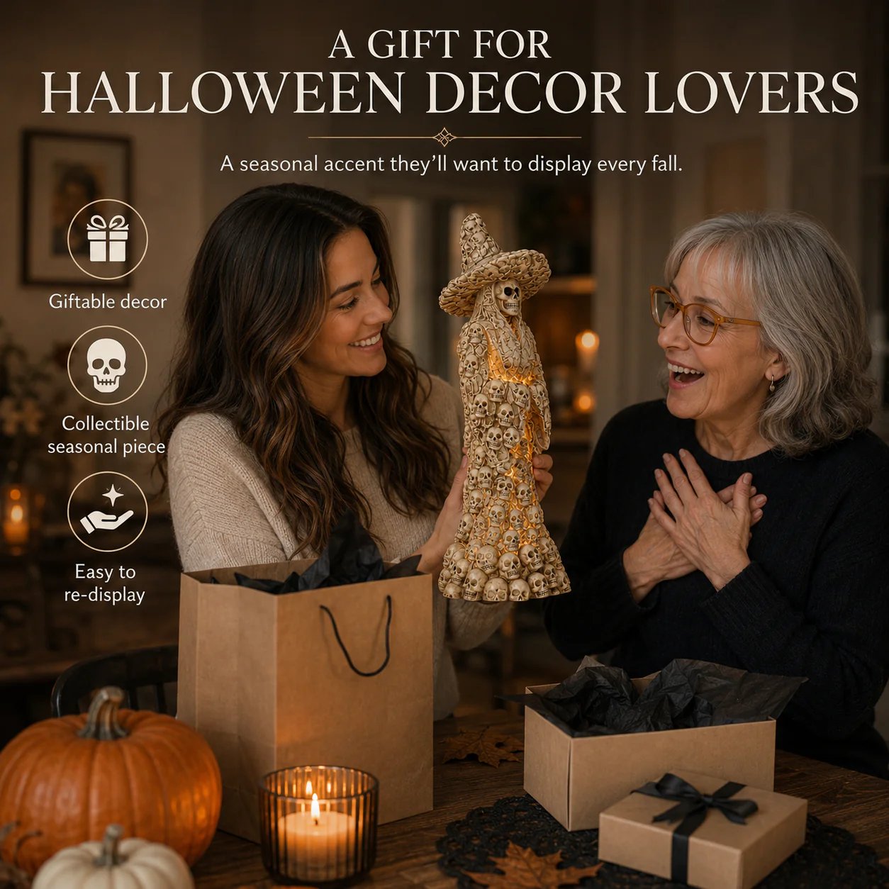 💀Flash Sale 50% OFF-Skeleton Witch Ornament(🎁BUY 2 FREE SHIPPING)