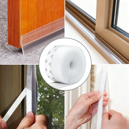 🌸Door Weather Stripping, Self-Adhesive Draft Stopper Seal for Doors & Windows