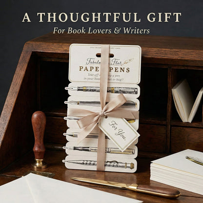 🪶Fabulously Flat Bookmark Pen - The Ultimate Portable Writing Solution