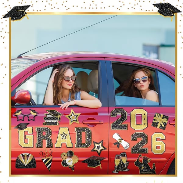 🎓 2026 Grad Car Magnets 🧲 – 30-Piece Set for Celebration Decor (Cars, Fridges & More) 🎁Buy 2 Free Shipping