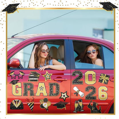 🎓 2026 Grad Car Magnets 🧲 – 30-Piece Set for Celebration Decor (Cars, Fridges & More) 🎁Buy 2 Free Shipping