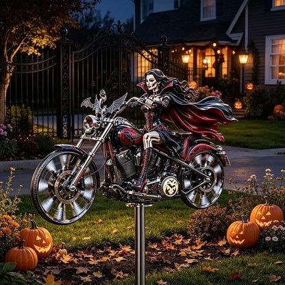 🔥HALLOWEEN MOTORCYCLE-THEMED GARDEN WINDMILL