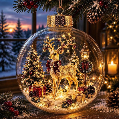 🔥 LAST DAY 49% OFF – 🎄Glowing Christmas Diorama Ornament | Mini Light-Up Holiday Scenes with Cozy Warm Glow & Ready-to-Hang Design ✨