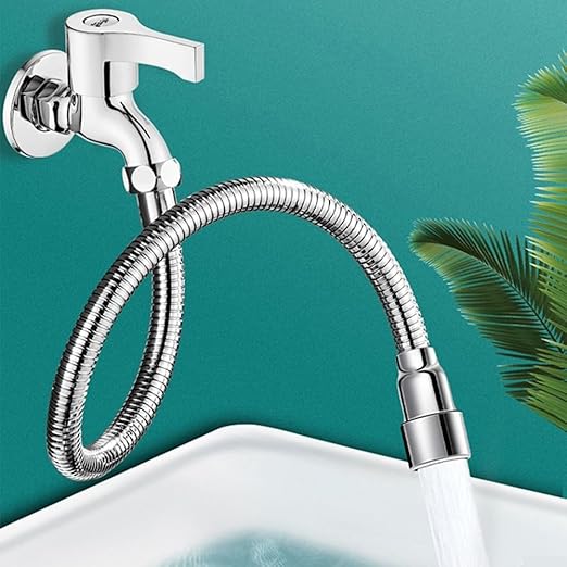 360° Swivel Faucet Extender with Anti-Splash Nozzle — Water-Saving Adapter for Kitchen & Bathroom