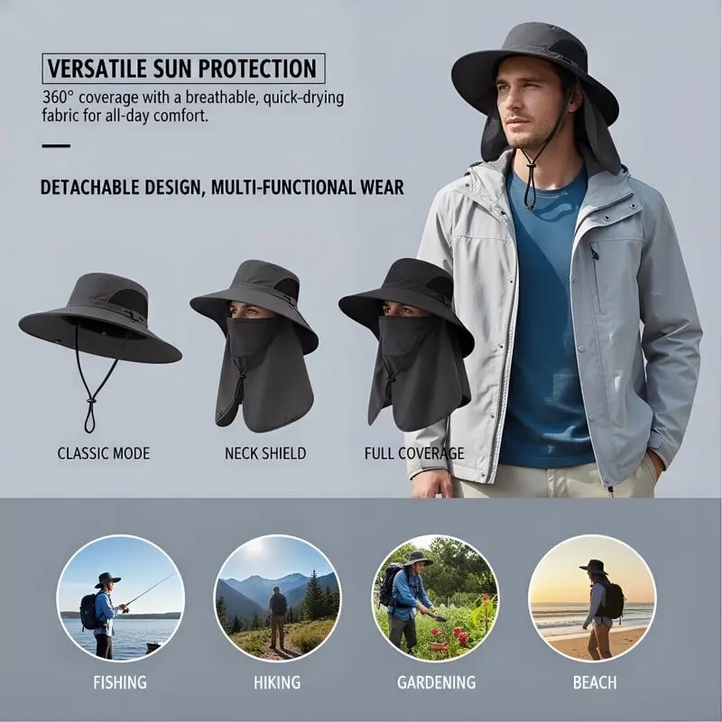 🔥 Limited-Time Deal – UV Protection Outdoor Fisherman’s Hat 🌞