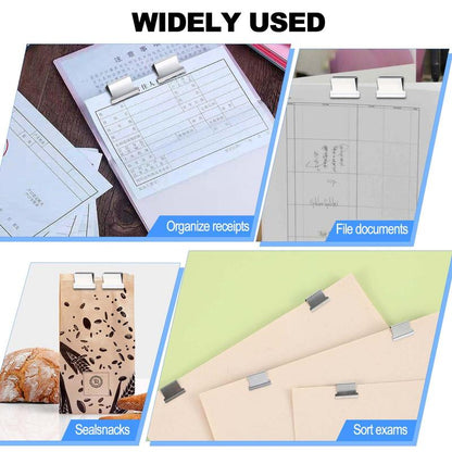 🎁Last Day 50% OFF  Portable Binder Clip Stapler - Includes 50 reusable clips