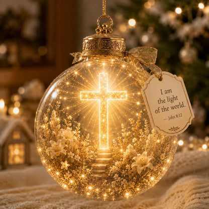 Illuminated Christian Scripture Keepsake Ornaments