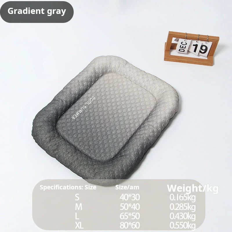 🔥⚡50K+ SOLD!❄️Pet Cooling Pad Mat for Dogs and Cats - ✅Breathable Soft Sleeping Cushion for Indoor Floors Sofas🛋️|Car Travel🚗| Washable Multiple Sizes Available