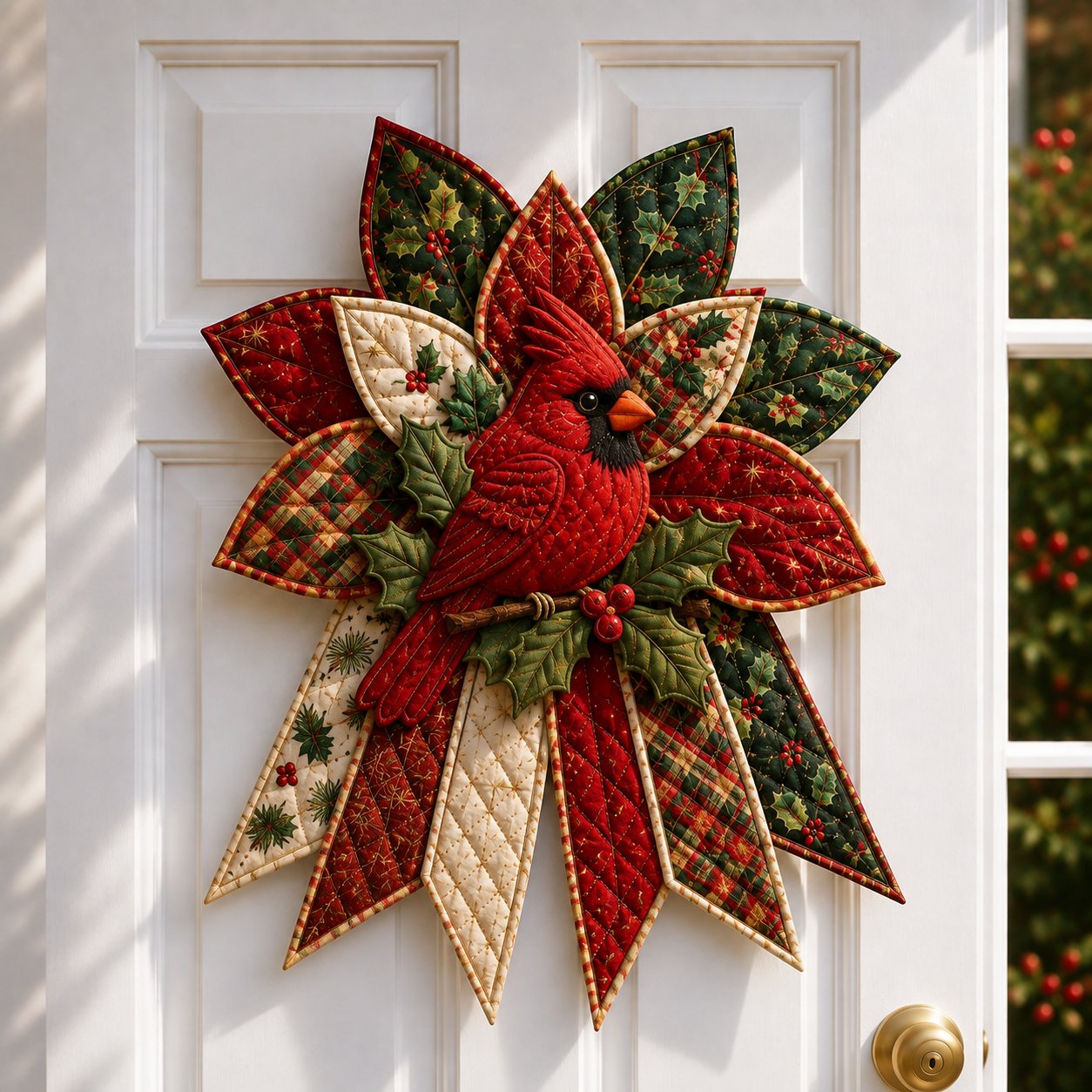 🎄Beginner-Friendly Oversized Christmas Character Quilted Door Hanger Sewing Kit | Complete Kit with All Tools & Step-by-Step Guide Included 💕