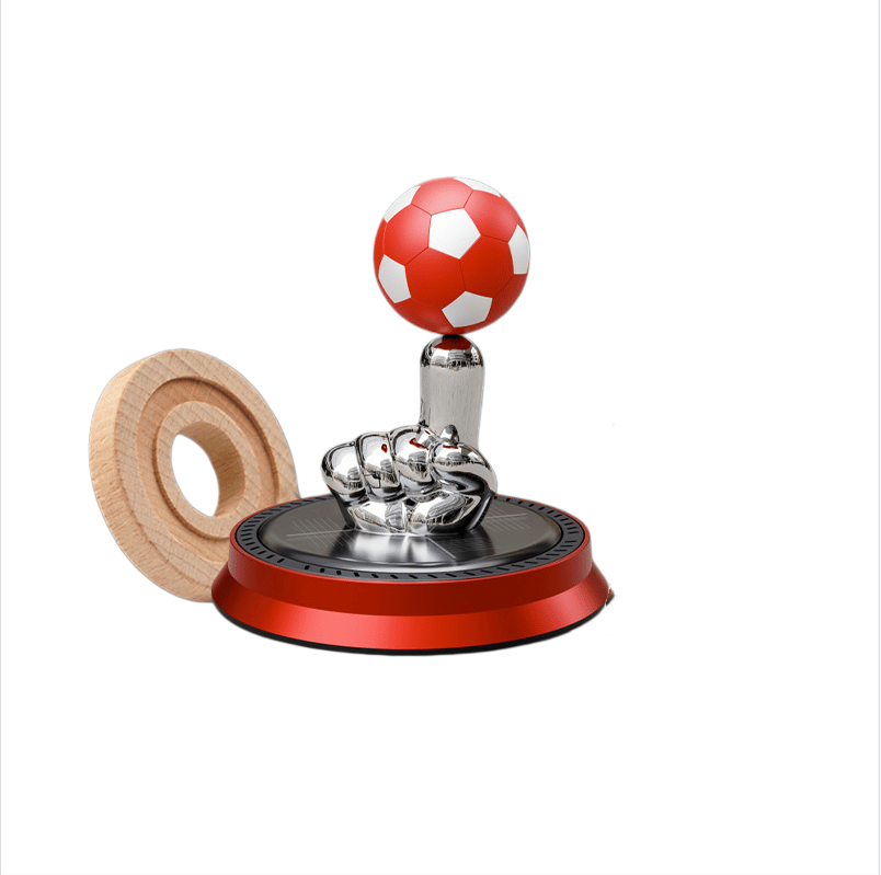 ⚽🚗Solar Rotating Football Car Air Freshener & Aromatherapy Diffuser