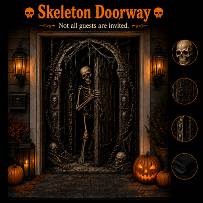 🎃Halloween Portal Door Curtain – Realistic Spooky Door Decor