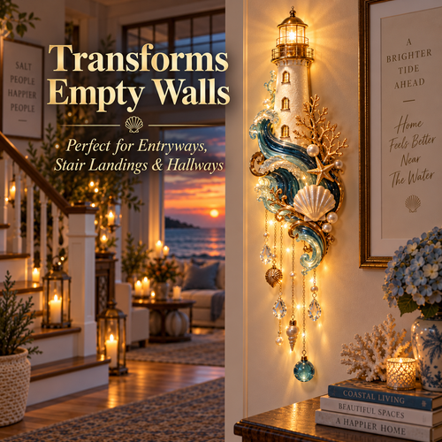 🗼🌊Last Day 49% Lighthouse Tide Wall Light™ – Lighted Coastal Wall Decor