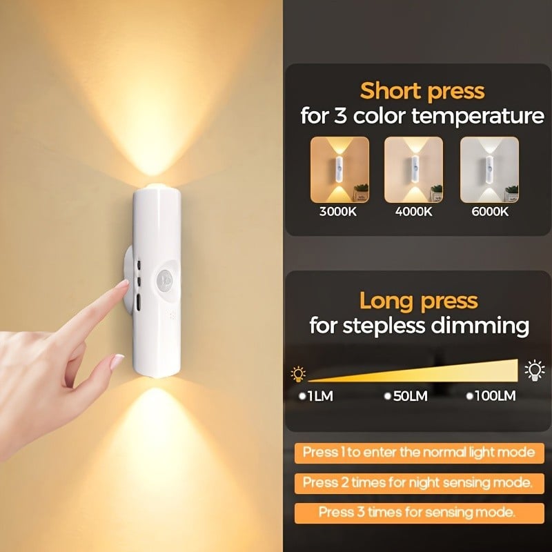 🔥🔥 Last Day 50% OFF - Rechargeable Smart LED Motion Sensor Ambient Light