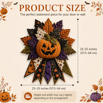 🔥Last Day 49% OFF - 🎃DIY Quilted Halloween Pumpkin Door Hanger Kit(📦Buy 2 Free Shipping)