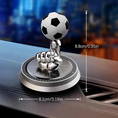 ⚽🚗Solar Rotating Football Car Air Freshener & Aromatherapy Diffuser