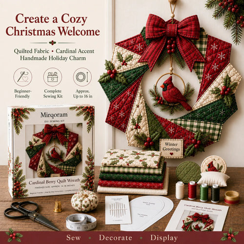 🔥LAST DAY 50% OFF - 🎄Christmas Fabric Wreath DIY Kit – A Keepsake You’ll Hang with Pride Year After Year💫