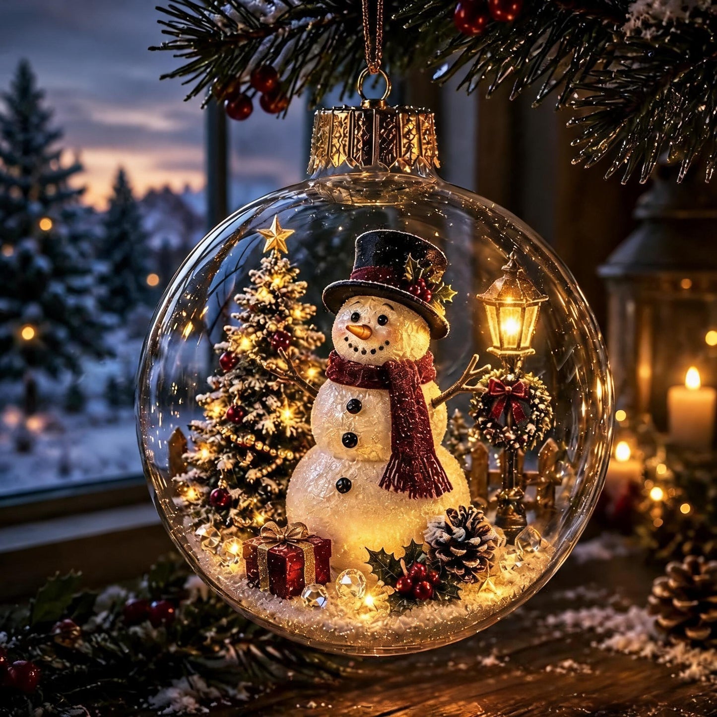 🔥 LAST DAY 49% OFF – 🎄Glowing Christmas Diorama Ornament | Mini Light-Up Holiday Scenes with Cozy Warm Glow & Ready-to-Hang Design ✨