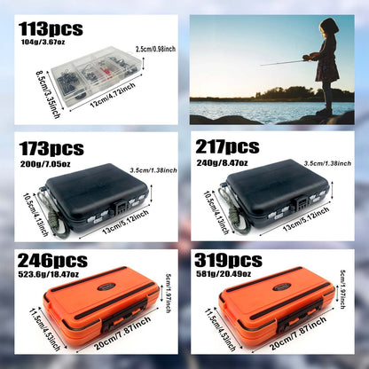 All-In-One Fishing Tackle Kit with Storage Box