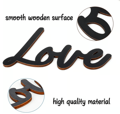 "Love you Bye" ✨Wooden Wall Hanging Sign Decoration - No Wall Damage