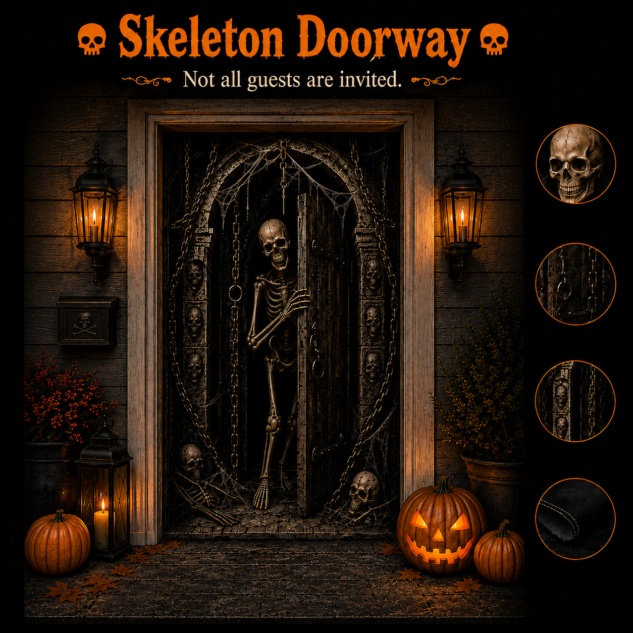 🎃Halloween Portal Door Curtain🎃 – Realistic Spooky Door Decor