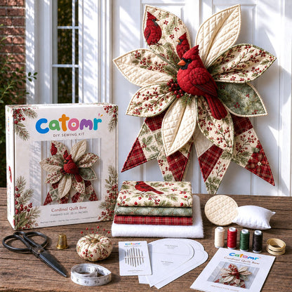 🔥Last Day 50% OFF- Large Patchwork Bow Sewing Kit | Complete Kit with All Tools & Step-by-Step Guide Included 💕