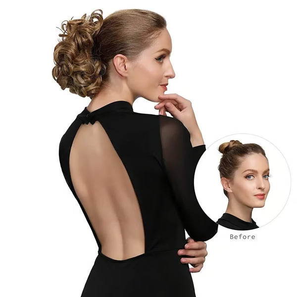 💃Messy Curly Dish Bun✨