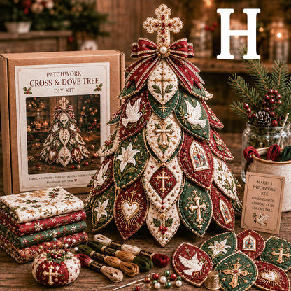 🔥49% Off Last Day - BUY 3 GET 1 FREE✝️ Religious-Themed Beaded & Quilted Christmas Tree DIY Kit