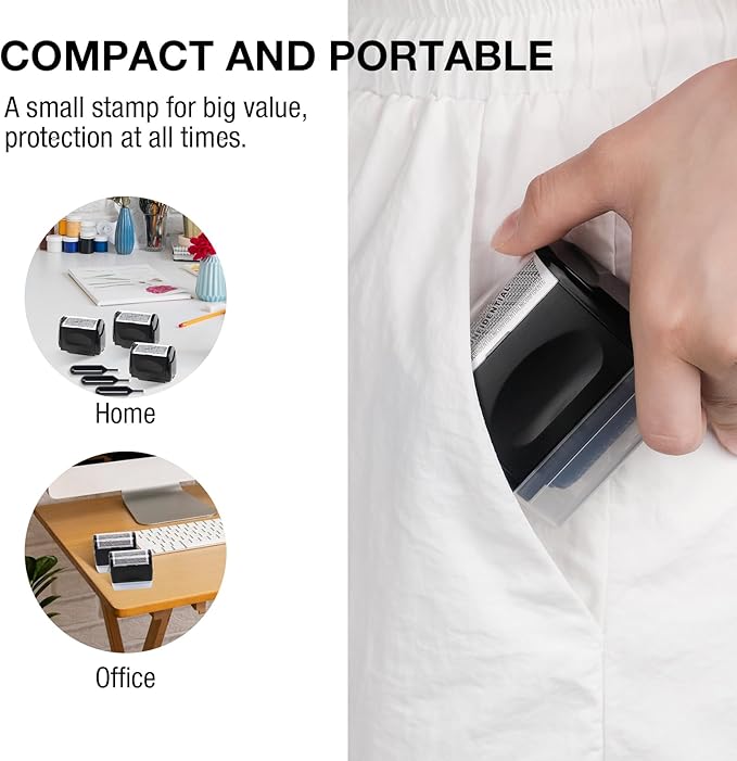 🔥🔥SALE 49% OFF!!-Privacy Protection Security Roller Stamp — Address & Billing Info Blocker, Home & Office Mailing Essentials 100m Long-Lasting Roll