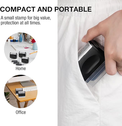 🔥🔥SALE 49% OFF!!-Privacy Protection Security Roller Stamp — Address & Billing Info Blocker, Home & Office Mailing Essentials 100m Long-Lasting Roll