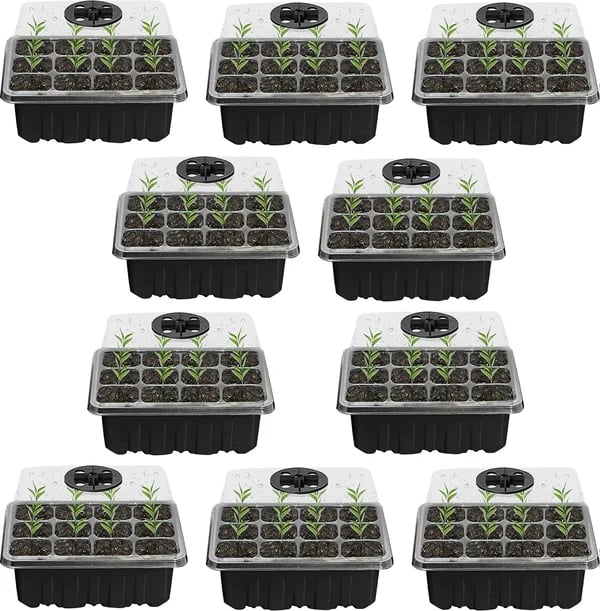 🔥 Last Day 50% OFF-Adjustable Humidity Seed Starter Trays