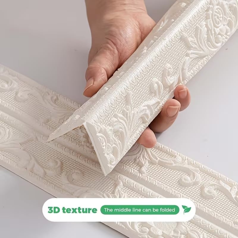 ✨Last Day 50% OFF✨4 Rolls Self-Adhesive Skirting Boards - 90 in Flexible Decorations