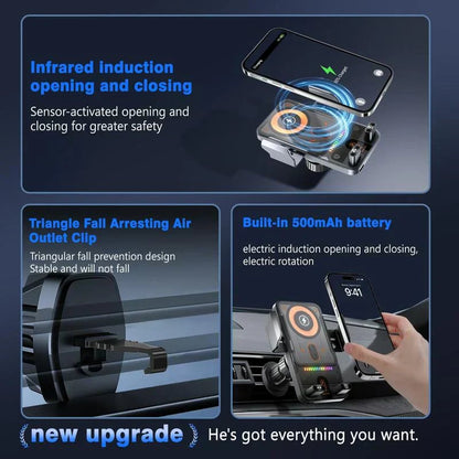 ⏳Time-Limited Special⏰New Wireless Fast Charging Car Mount (2026)