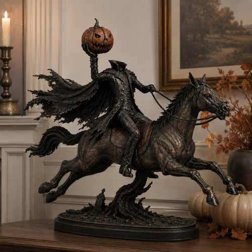 🎃🏇Midnight Chase Headless Horseman Statue | Awaken the Legend of the Hollow(✨Same as the video)