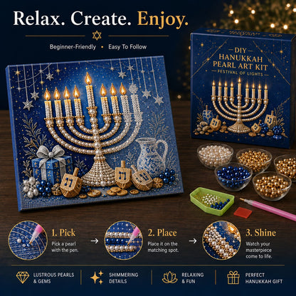 🎁Last Day 49% OFF - 🕎✨DIY Hanukkah Pearl Art Kit(📦Buy 2 Free Shipping)