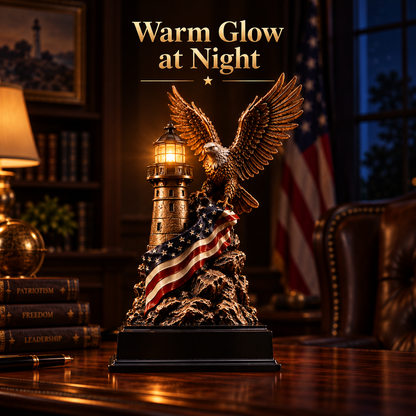 🦅🇺🇸 Liberty Lighthouse™ – Lighted American Eagle Decor