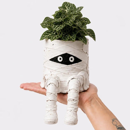 💀🎃Halloween Whimsical Hanging Leg Planter Hand-Painted Resin Succulent Pot💐(📦Buy 3 Free Shipping)