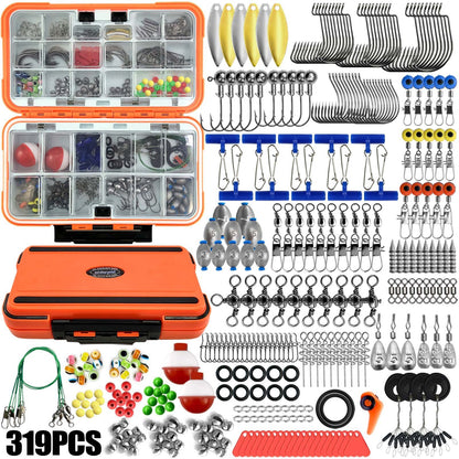 All-In-One Fishing Tackle Kit with Storage Box