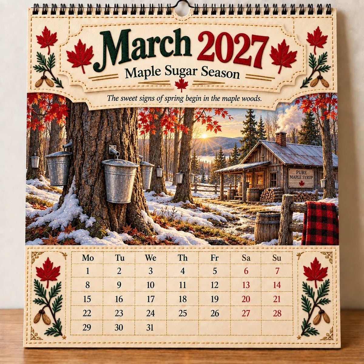 🔥LAST DAY 50% OFF - 🇨🇦🍁 2027 Canada 160th Anniversary Wall Calendar 🍁🇨🇦