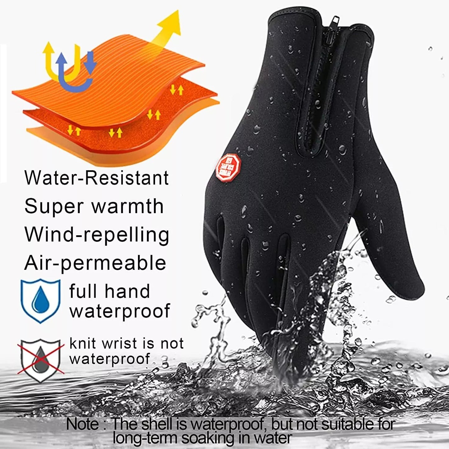 🔥Ultimate Waterproof & Windproof Thermal Non-Slip Gloves