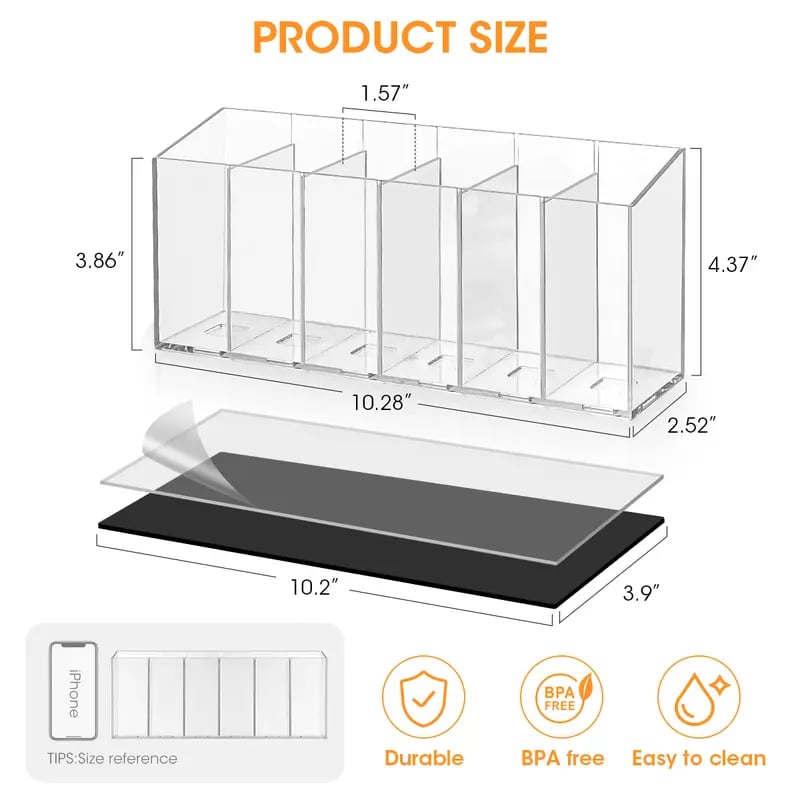 🥤 Drink Packet Organizer – Wall-Mount Kitchen Storage Holder with Adhesive & Magnetic Installation for Countertop, Fridge & Cabinet