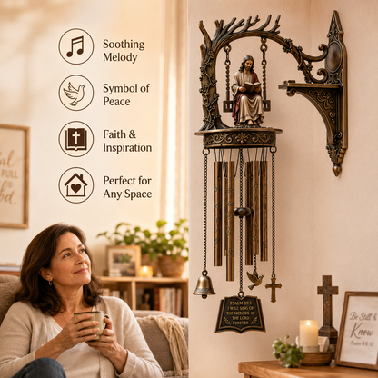 Jesus Reading Wall-Mounted Wind Chime