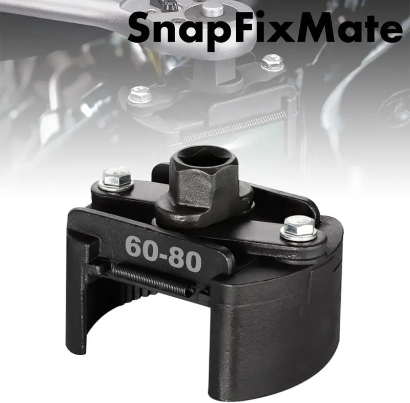 Adjustable Oil Filter Wrench – Universal 60mm-80mm Cap Tool for Spin-On Filters