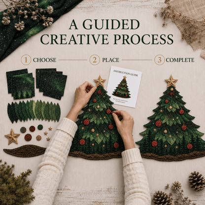 🧵 Christmas Fabric Art Door Hanging Craft Kit - Limited Time 50% OFF