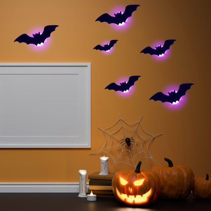 Halloween 3D Lighted LED Flashing Bats