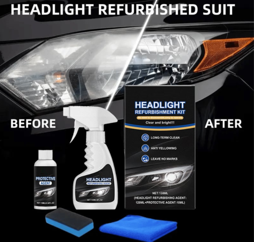 🚘Automotive Headlamp Restoration Fluid Kit