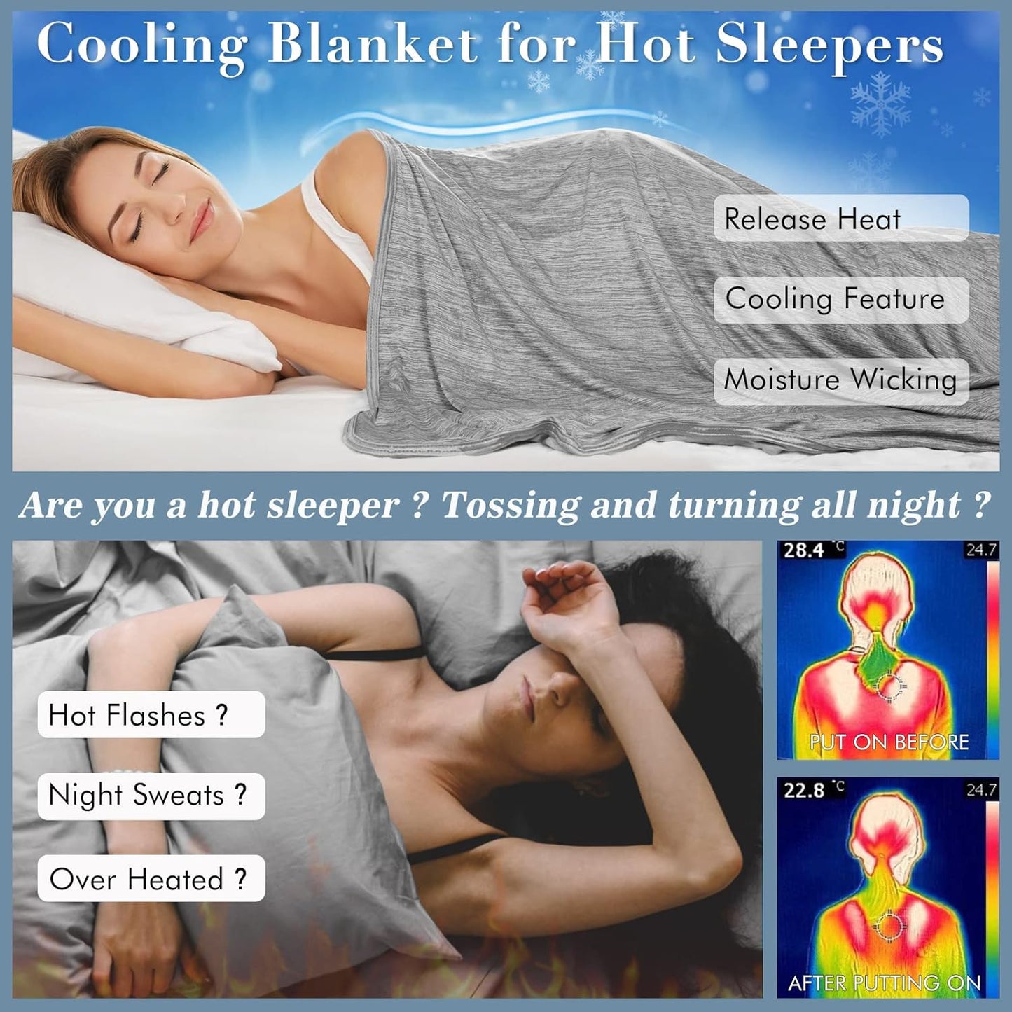 Ready to Ship in Seconds!!💥Summer Ultimate Cooling Blanket
