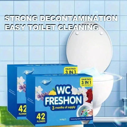 🔥Last Day 70% OFF 🔥3-Tubes Toilet Gel Stamp Box  Deodorizing Bathroom Freshener