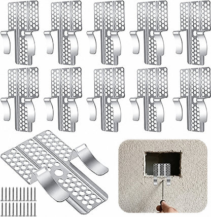 🛠️🔩No-Stud Drywall Repair Clips | Professional Wall Hole Repair Kit