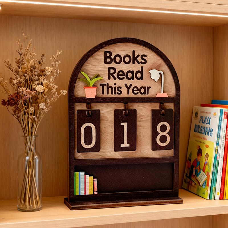 🔥Hot Sale - 49% OFF🔥Wooden Annual Reading Count Display Piece
