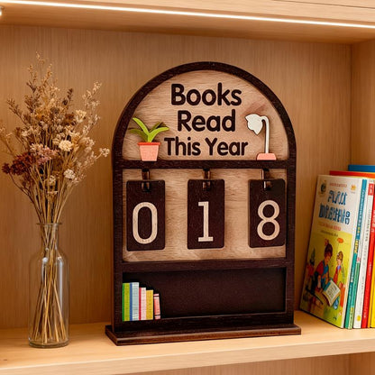🔥Hot Sale - 49% OFF🔥Wooden Annual Reading Count Display Piece